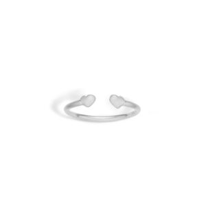 Åben Hjerte Sterling Sølv Ring fra Blossom 21611372