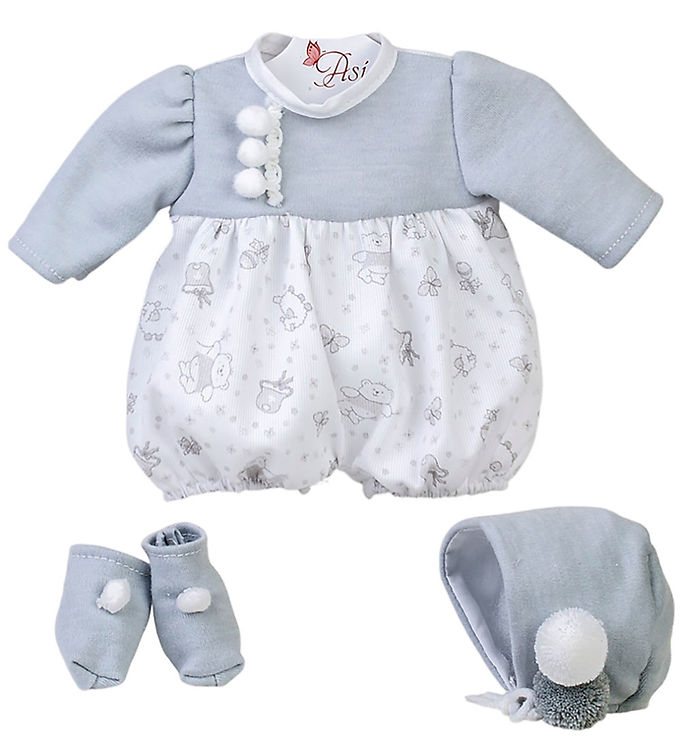 Asi Dukketøj - 36 cm - Koke - Grey Bears