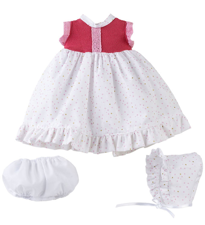 Asi Dukketøj - 36 cm - Koke - Hvid/Rosa