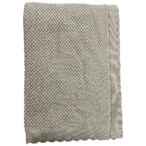 Baby Plaid - Bomuld Strikket Imp. 457 - Mos Grøn