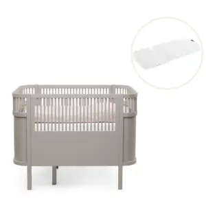 Baby & Jr. seng - Jetty Beige med madras