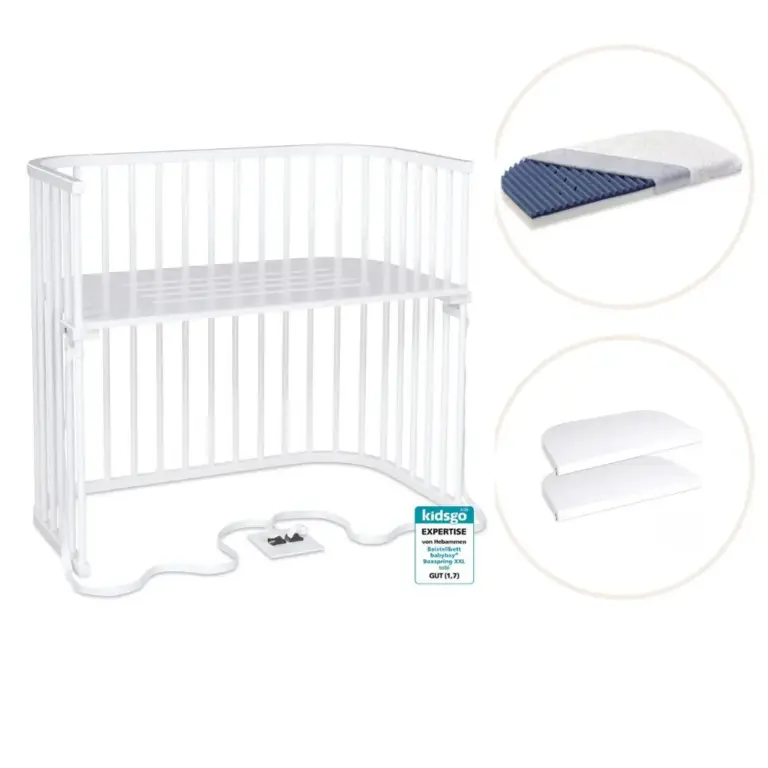 Babybay Side By Side Boxspring XXL Med Madras Og Lagen