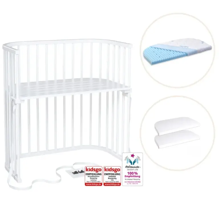 Babybay Side By Side Seng Boxspring Med Madras Og Lagen