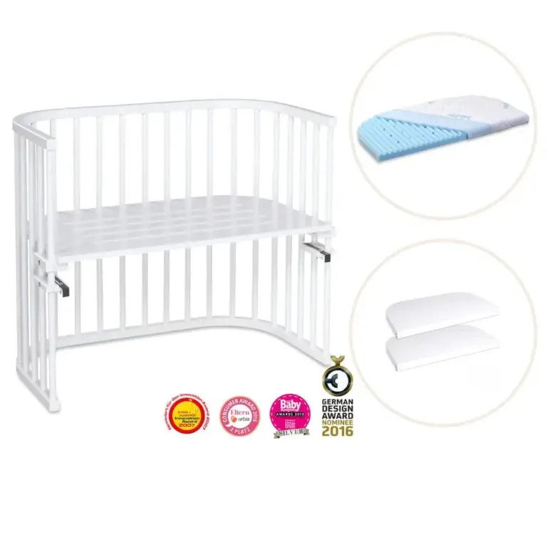 Babybay Side By Side Seng Maxi Med Madras Og Lagen