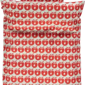Babysengetøj 70x100cm med æbler - Red