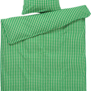 Bæk&Bølge Sengetøj 140x220 cm Grøn/sand DK