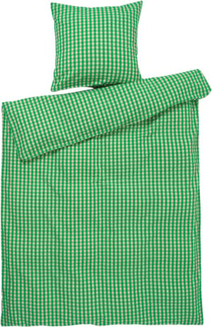 Bæk&Bølge Sengetøj 140x220 cm Grøn/sand DK