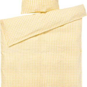 Bæk&Bølge Sengetøj Gul/hvid 140x200 cm DK
