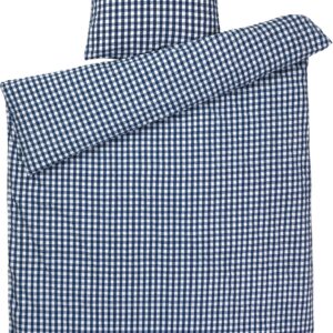 Juna Bæk & Bølge Mørk Blå/hvid 140x220 cm Sengetøj