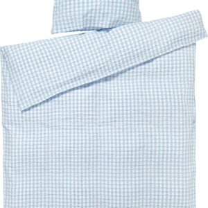 Bæk&Bølge Sengetøj lys Blå/hvid 140x220 cm DK
