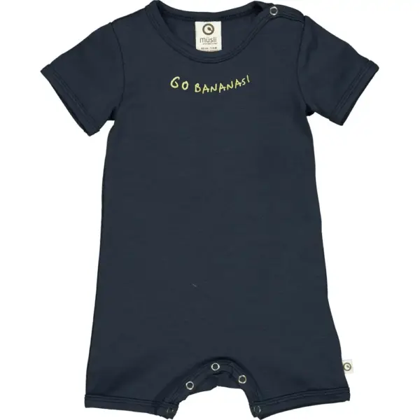 Banana sommerdragt med en glad banan - Night blue - 56