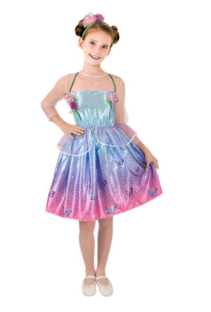 Barbie forårsprinsesse kostume - MULTI - 4-5 ÅR