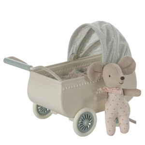 Barnevogn med baby mus (One size)