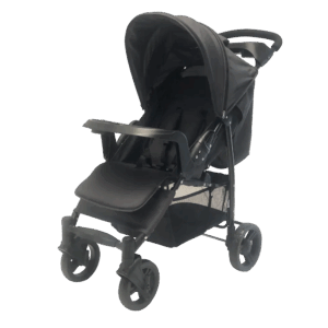 Basson Baby Foldevogn Antrasit Inkl. Regnslag