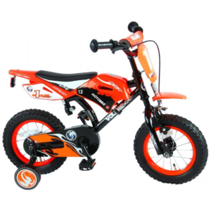 Børnecykel Motorcykel 12 tommer orange
