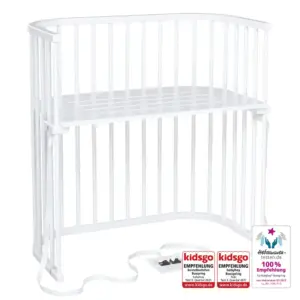 Boxspring bedside crib - Hvid