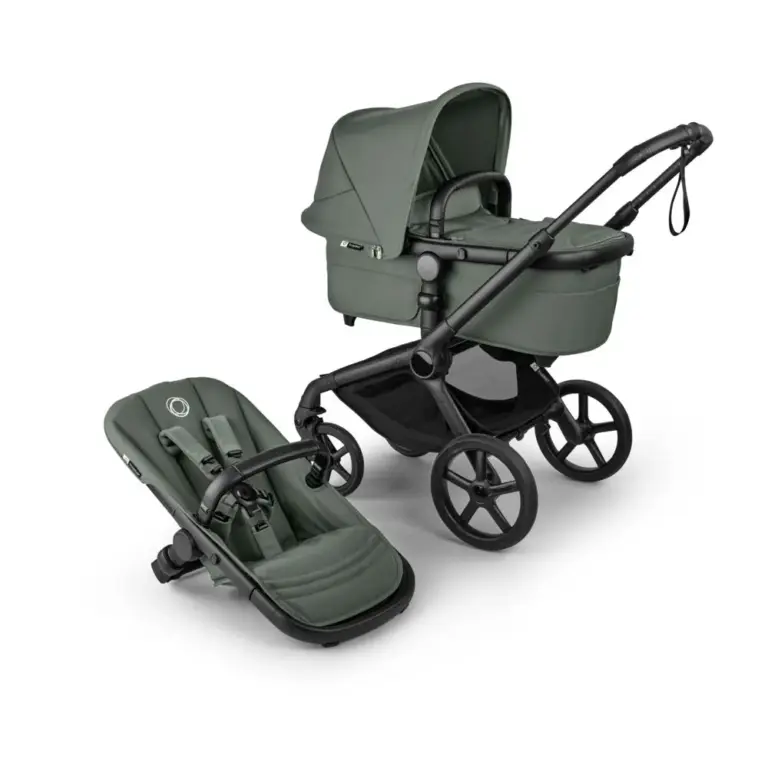 Bugaboo Fox 5 Renew Complete kombivogn - Black/Forest Green