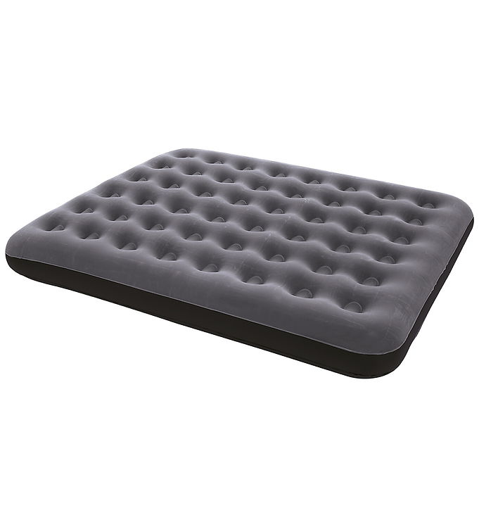 Camping Check Luftmadras - Double - 203x152x22 cm - Grå/Sort