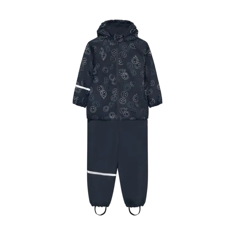 Celavi Regn Sæt m. Fleece - Navy - 90