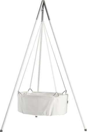 Classic Vugge Inkl. Madras, Hvid