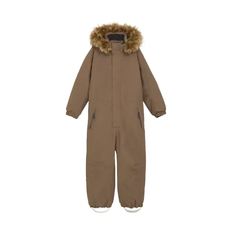 Color Kids Flyverdragt M. Fake Fur - Fossil - 116