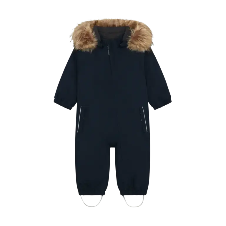 Color Kids Flyverdragt M. Fake Fur - Total Eclipse - 104