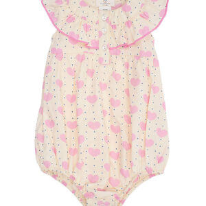 Copenhagen Colors Sommerdragt - Heart & Dots - Frill - Heart AOP