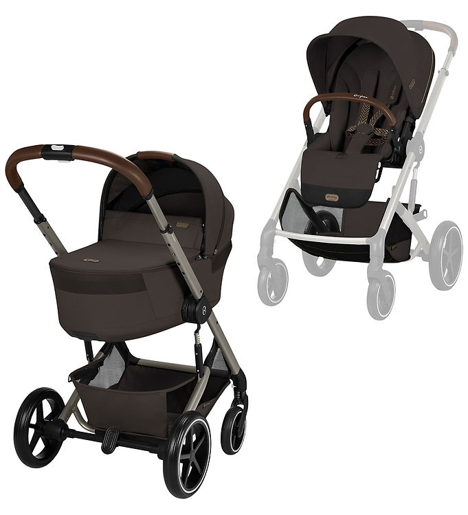 Cybex Klapvogn/Barnevogn - Balios S Lux - 2-i-1 - Chocolate Brow