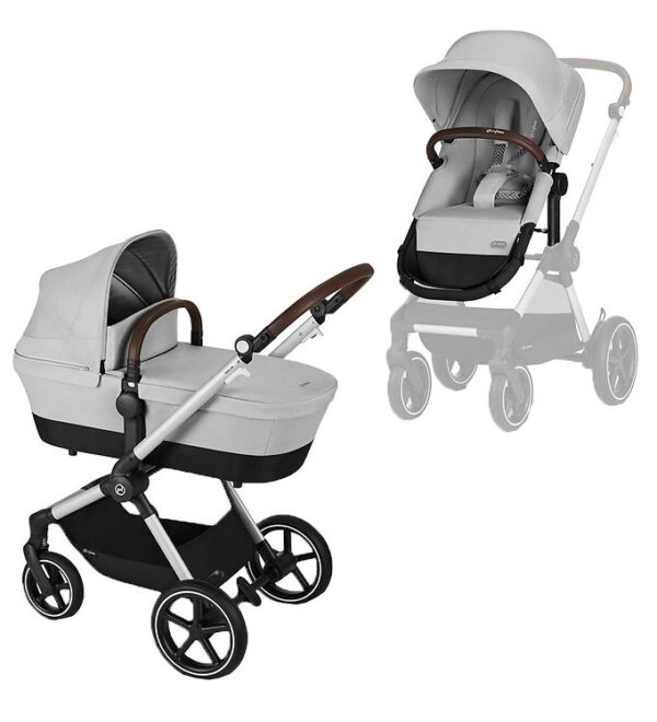 Cybex Klapvogn/Barnevogn - Eos Lux - 2-i-1 - Lava Grey