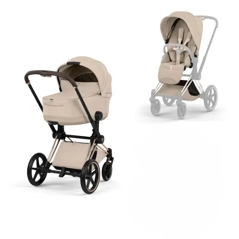 Cybex Priam Kombivogn - Style - Cozy Beige/Rosegold