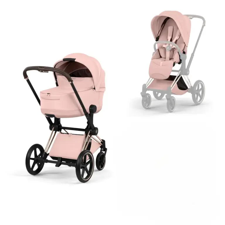 Cybex Priam Kombivogn - Style - Peach Pink/Rosegold