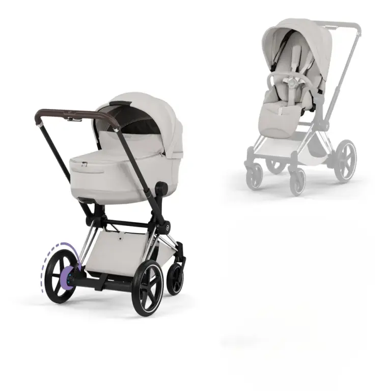 Cybex e-Priam Kombivogn - Style - City Grey/Chrome Brown