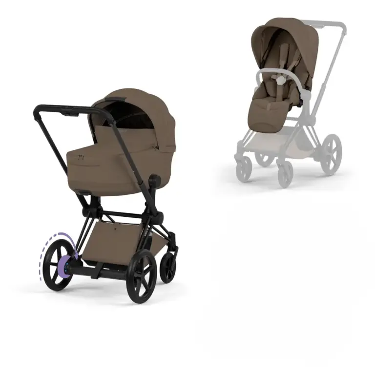 Cybex e-Priam Kombivogn - Style - Coconut Brown/Matt Black