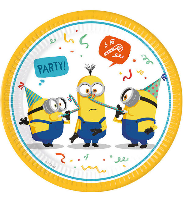 Decorata Party Tallerken - 8-pak - 23cm - Minions The Rise Of Gr