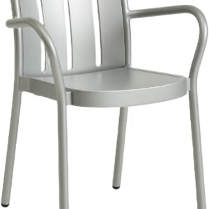 Deville Armchairsilver Grey Powder