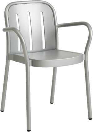 Deville Armchairsilver Grey Powder