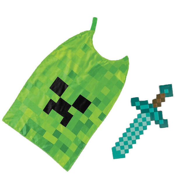 Disguise Udklædning - Minecraft Sværd & Kappe