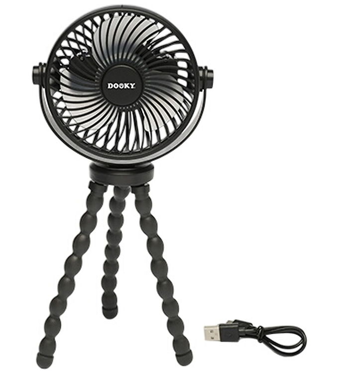 Dooky Ventilator til Barnevogn/Klapvogn - Deluxe - Sort