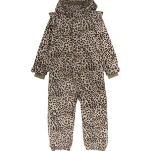 En Fant Flyverdragt - Pine Bark m. Leopard/Flæser