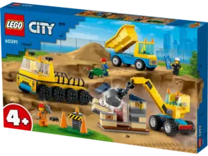 Entreprenørmaskiner og nedrivningskran 60391 LEGO® City