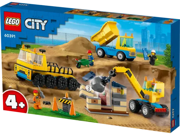 Entreprenørmaskiner og nedrivningskran 60391 LEGOÂ® City