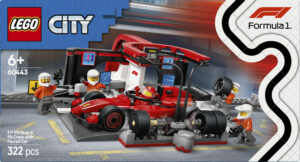 F1pitstop og Pitcrew med Ferrari-bil