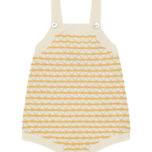 FUB Sommerdragt - Strik - Ecru/Butter m. Hulmønster