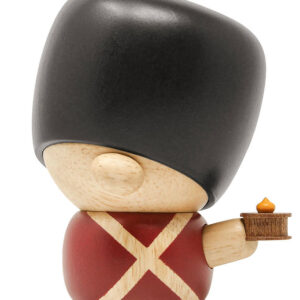 FableWood H.C. Andersen - Fyrtøjet - 8 cm - Natur/Rød/Sort