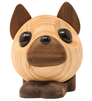FableWood Pick-Me-Up Fransk Bulldog - Benny - 10 cm - Natur