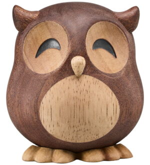 FableWood Stor Ugle - Villum - 8 cm - Natur