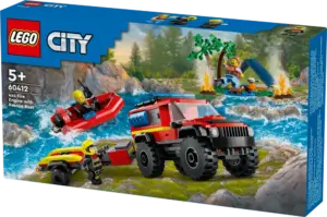 Firhjulstrukket brandbil med redningsbåd 60412 LEGO® City