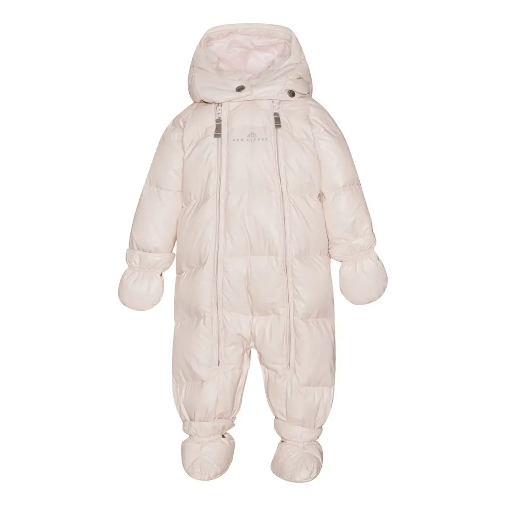 Fjerlet Vinterdragt - Rose powder - 18 MRD.