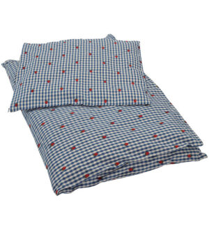 Flöss Sengetøj - Junior - Nolly - Berry blue check