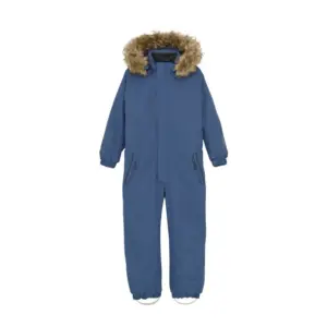 Flyverdragt m. Fake Fur - Vintage Indigo - 104